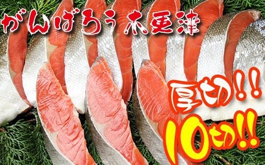 【給食に卸せなくなった市内の事業者】千葉県木更津市・木更津市場 木更津市場直送！減塩！厚切り鮭切身10切セット