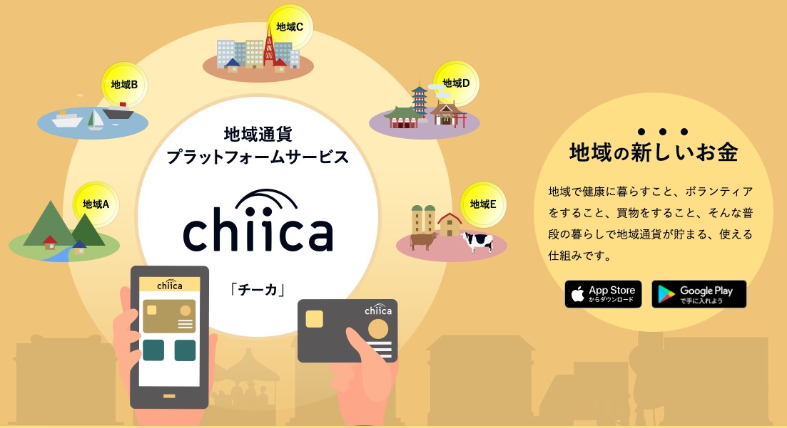 自治体向けデジタル地域通貨プラットフォームサービス「chiica（チーカ）」